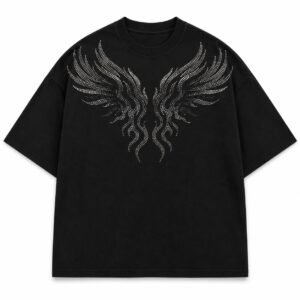 Custom Rhinestone Wing T-Shirt